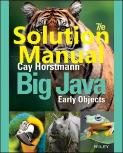 Solution Manual for Big Java by Horstmann