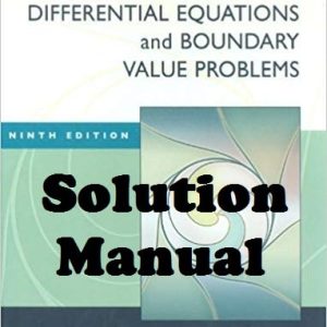 Boyce Elementary Differential Equations and Boundary Value Problems 9th edition Solutions