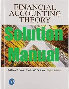 Solution Manual Financial Accounting Theory 8th Edition William Scott