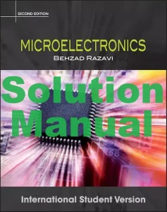 Solution Manual for Microelectronics 2nd Edition International Student Version Behzad Razavi
