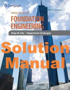 Braja Das Principles of Foundation Engineering 9th Edition Solution Manual