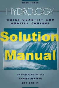 Download Solution Manual for Hydrology by Wanielista & Kersten 2nd edition