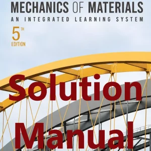 Download Solution Manual for Mechanics of Materials by Philpot and Thomas 5th Edition