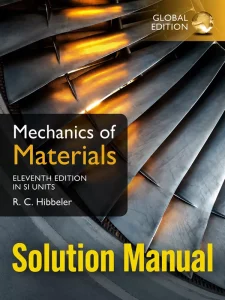 Download Solution Manual for Mechanics of Materials Global Edition,11th Edition in SI Units by Hibbeler