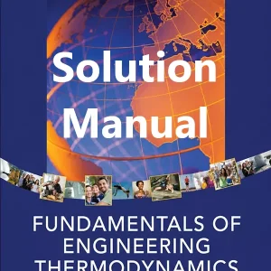 Download 8th Edition Solution Manual for Engineering Thermodynamics by Michael Moran and Howard Shapiro