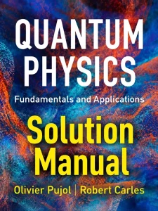 Download Solution Manual for Quantum Physics by Pujol and Carles