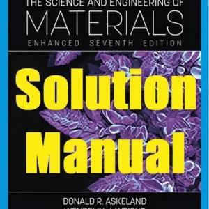 Solution Manual for The Science and Engineering of Materials by Askeland and Wright Enhanced 7th Edition