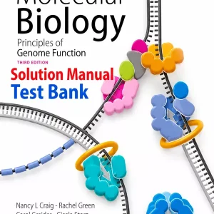 Download Test Bank for Molecular Biology by Craig + Solution Manual for 3rd Edition
