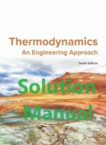 Solution Manual for Thermodynamics by Cengel & Boles 10th Edition
