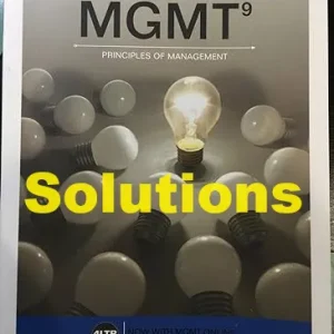 Solution Manual MGMT 9th Edition Williams