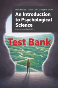 Download Test Bank for An Introduction to Psychological Science by Krause and Corts 4th Canadian Edition