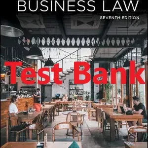 Test Bank for Business Law by Nickolas James 7th Edition