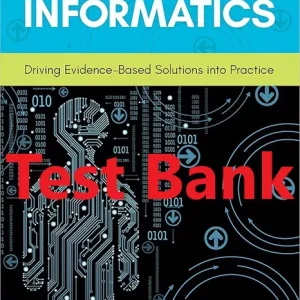 Test Bank for Population Health Informatics Ashish Joshi Lorna Thorpe