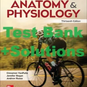 Test Bank for Seeley's Anatomy & Physiology 13th Edition Cinnamon VanPutte Jennifer Regan