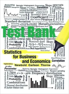 Test Bank Statistics for Business and Economics 8th Edition William Carlson Betty Thorne Paul Newbold